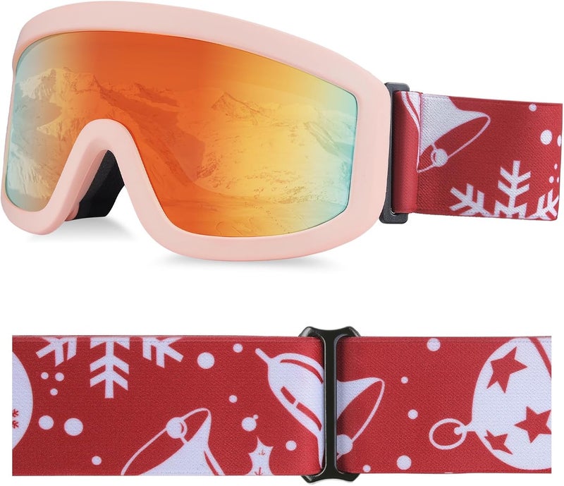 YooxArmor OTG Kids Ski Goggles Kids Snowboard Goggles for Boys Girls Toddler Youth Kid Snow Goggles Anti-Fog UV400 Protection - Image 1